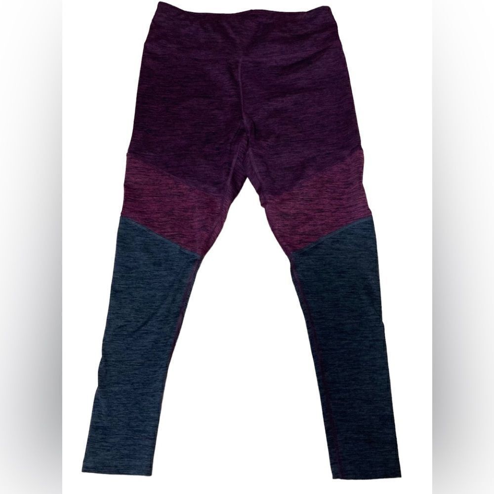 Spalding Purple and Gray Leggings Large